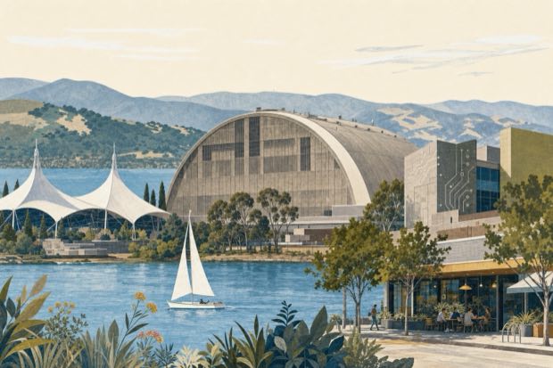 Illustrated Mountain View landmarks