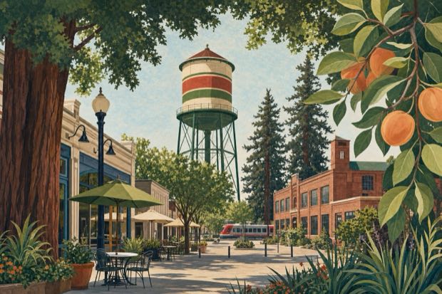 Illustrated Sunnyvale landmarks